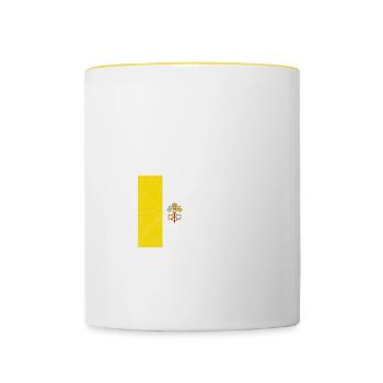 Vatican - Contrasting Mug - white/yellow - Front