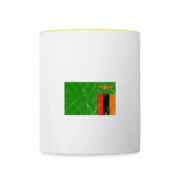 Zambie - Mug contrasté - blanc/jaune - Devant