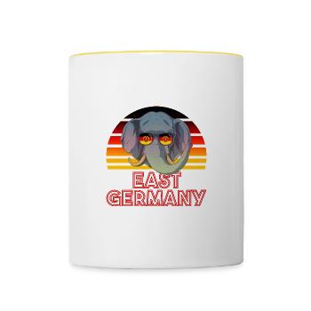 RDA - Mug contrasté - blanc/jaune - Devant