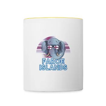 Faroe Islands - Contrasting Mug - white/yellow - Front