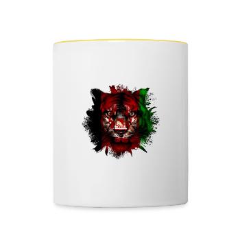 Afghanistan - Contrasting Mug - white/yellow - Front