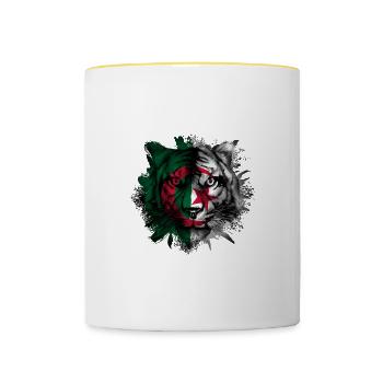 Algeria - Contrasting Mug - white/yellow - Front