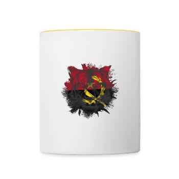 Angola - Tasse zweifarbig - Weiß/Gelb - Vorne