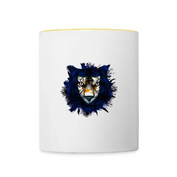 Anguilla - Tasse zweifarbig - Weiß/Gelb - Vorne
