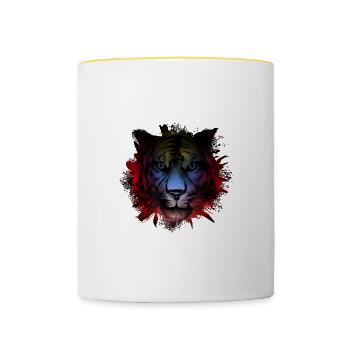 Antigua and Barbuda - Contrasting Mug - white/yellow - Front