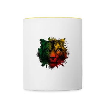 Benin - Contrasting Mug - white/yellow - Front
