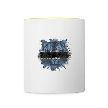 Botswana - Tasse zweifarbig - Weiß/Gelb - Vorne