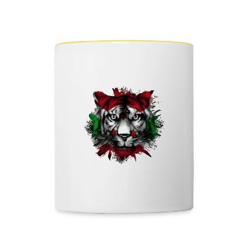 Burundi - Tasse zweifarbig - Weiß/Gelb - Vorne