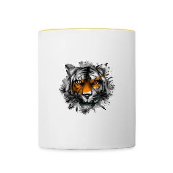Cyprus - Contrasting Mug - white/yellow - Front