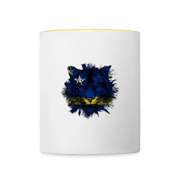 Curaçao - Tasse zweifarbig - Weiß/Gelb - Vorne