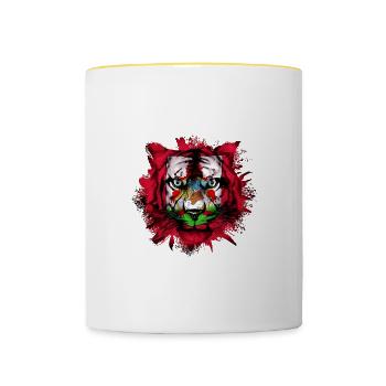 Bermuda - Tasse zweifarbig - Weiß/Gelb - Vorne