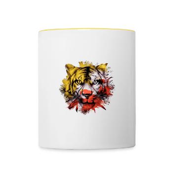 Bhutan - Contrasting Mug - white/yellow - Front