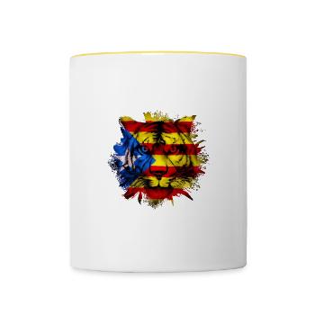 Catalonia - Contrasting Mug - white/yellow - Front
