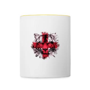 England - Contrasting Mug - white/yellow - Front