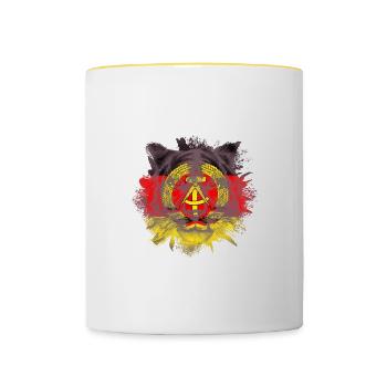 RDA - Mug contrasté - blanc/jaune - Devant