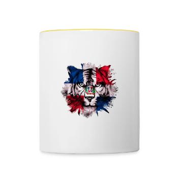 Dominican Republic - Contrasting Mug - white/yellow - Front