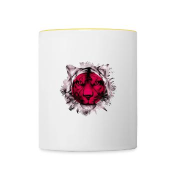 Japan - Tasse zweifarbig - Weiß/Gelb - Vorne