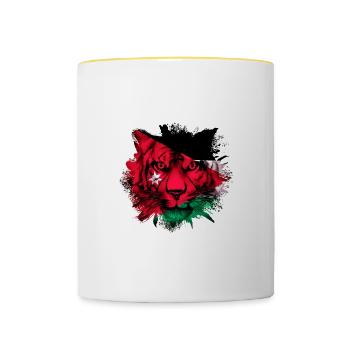Jordanie - Mug contrasté - blanc/jaune - Devant
