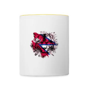 Nepal - Tasse zweifarbig - Weiß/Gelb - Vorne