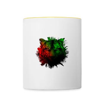 Mauretanien - Tasse zweifarbig - Weiß/Gelb - Vorne