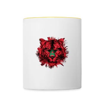 Marokko - Tasse zweifarbig - Weiß/Gelb - Vorne