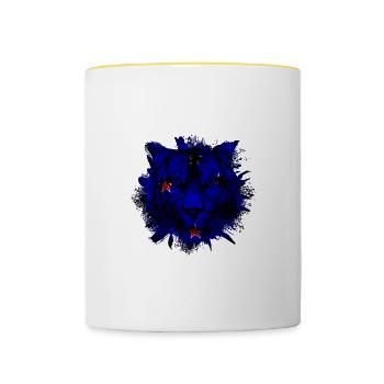 Nouvelle-Zélande - Mug contrasté - blanc/jaune - Devant