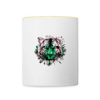 Norfolk Island - Contrasting Mug - white/yellow - Front