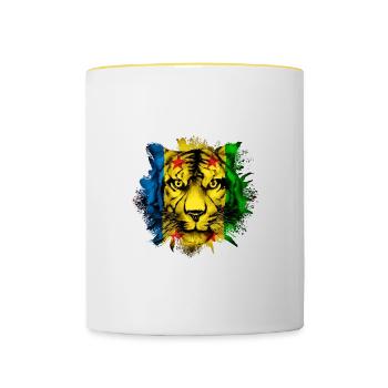 Ogonis - Mug contrasté - blanc/jaune - Devant