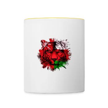 Oman - Tasse zweifarbig - Weiß/Gelb - Vorne