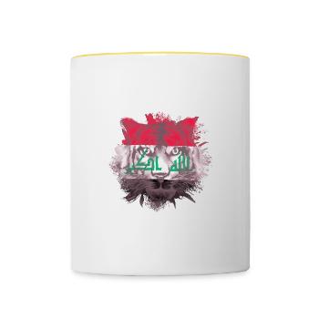 Iraq - Contrasting Mug - white/yellow - Front