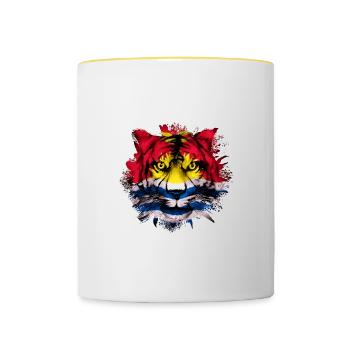 Kiribati - Tasse zweifarbig - Weiß/Gelb - Vorne