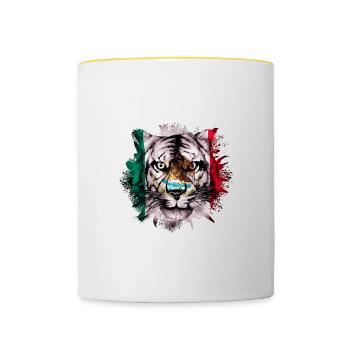 Mexique - Mug contrasté - blanc/jaune - Devant