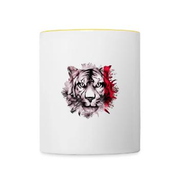 Malte - Mug contrasté - blanc/jaune - Devant