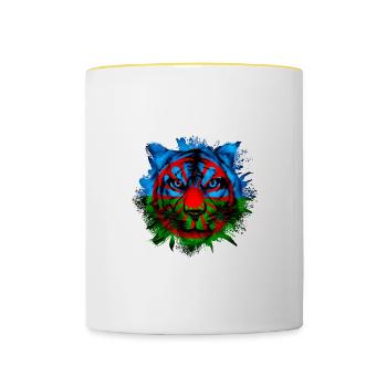 Roma - Tasse zweifarbig - Weiß/Gelb - Vorne