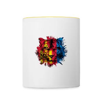Mongolia - Contrasting Mug - white/yellow - Front