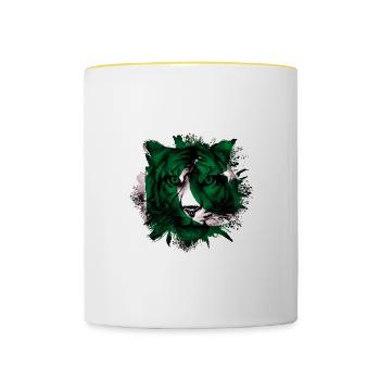 Pakistan - Mug contrasté - blanc/jaune - Devant