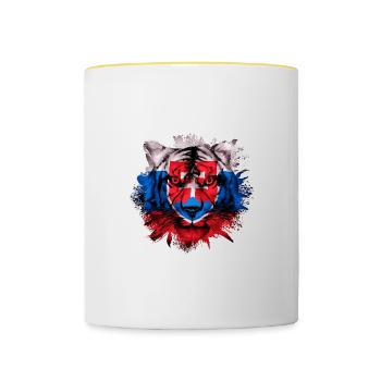 Slovakia - Contrasting Mug - white/yellow - Front