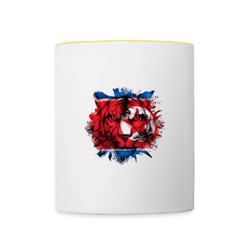 North Korea - Contrasting Mug - white/yellow - Front