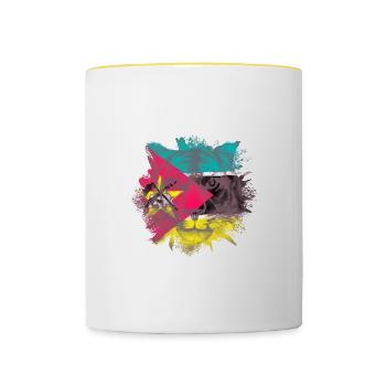 Myanmar - Contrasting Mug - white/yellow - Front