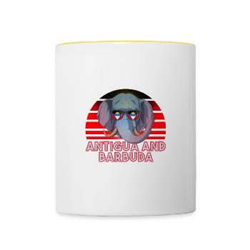 Antigua and Barbuda - Contrasting Mug - white/yellow - Front