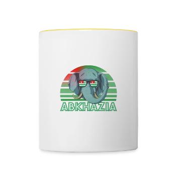 Abkhazia - Contrasting Mug - white/yellow - Front
