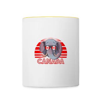 Canada - Contrasting Mug - white/yellow - Front
