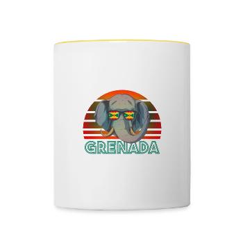 Grenada - Contrasting Mug - white/yellow - Front