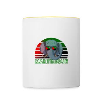 Martinique - Contrasting Mug - white/yellow - Front