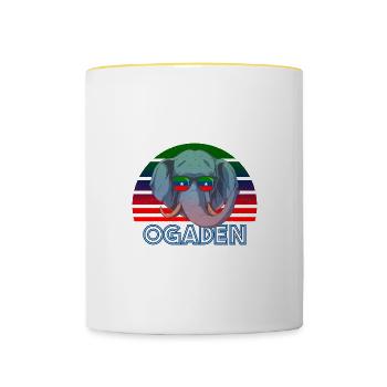 Ogaden - Mug contrasté - blanc/jaune - Devant