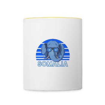 Somalia - Tasse zweifarbig - Weiß/Gelb - Vorne