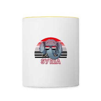 Syrien - Tasse zweifarbig - Weiß/Gelb - Vorne