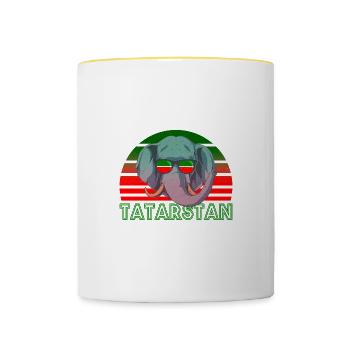 Tatarstan - Contrasting Mug - white/yellow - Front