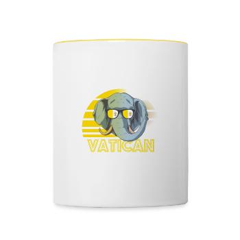 Vatican - Contrasting Mug - white/yellow - Front