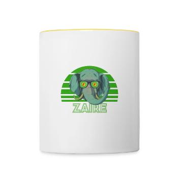 Zaire - Tasse zweifarbig - Weiß/Gelb - Vorne